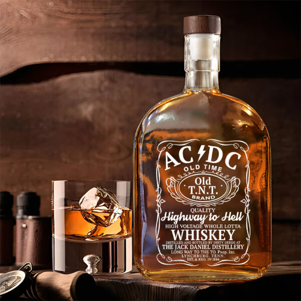 Rock Music 25oz Empty Whiskey Bottle - TANTN 14862
