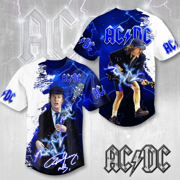 Rock Music x Angus Young Baseball Jersey - MAITM 11893