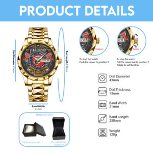 US Marine Corps Alloy Luxury Quartz Watch - TMTHU 107
