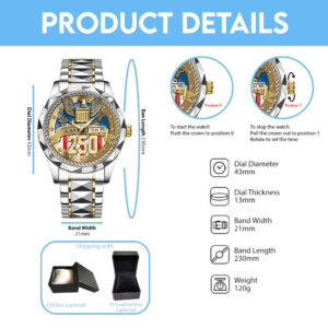 US250 Alloy Luxury Quartz Watch - TANTN 14621