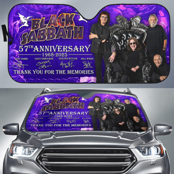 Black Sabbath Auto Sun Shade - TMTHU 084