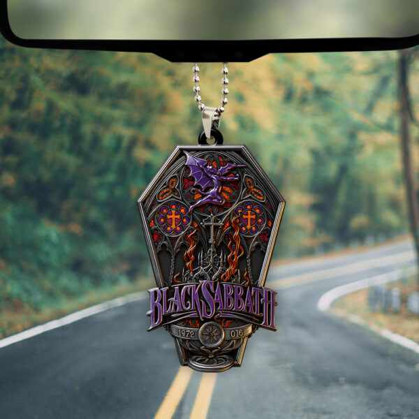 Black Sabbath Custom Shape 1-sided Acrylic Car Ornament - TMTH U051