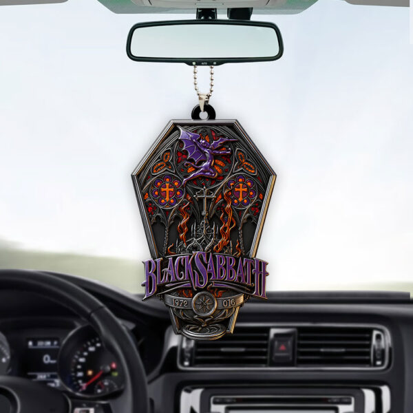 Black Sabbath Custom Shape 1-sided Acrylic Car Ornament - TMTH U051