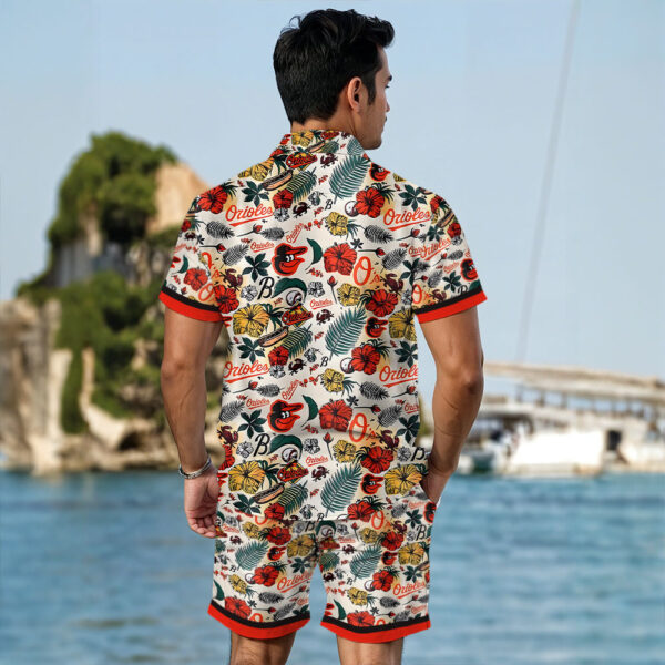 Baltimore Orioles 3D Hawaiian Shirt Shorts - MAITM 12141