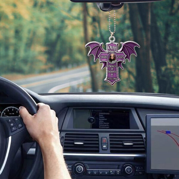 Black Sabbath x Ozzy Osbourne Custom shape 2-sided Acrylic Car Ornament - HOATT 12018