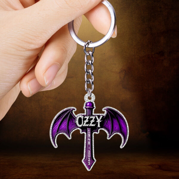 Black Sabbath x Ozzy Osbourne Custom Shape 2-sided Keychain - HOATT 12080