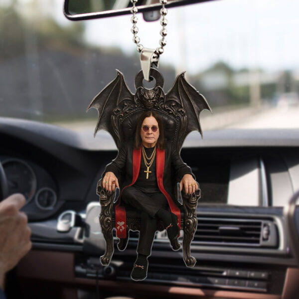 Black Sabbath x Ozzy Osbourne Custom shape 2-sided Acrylic Car Ornament - HOATT 12096