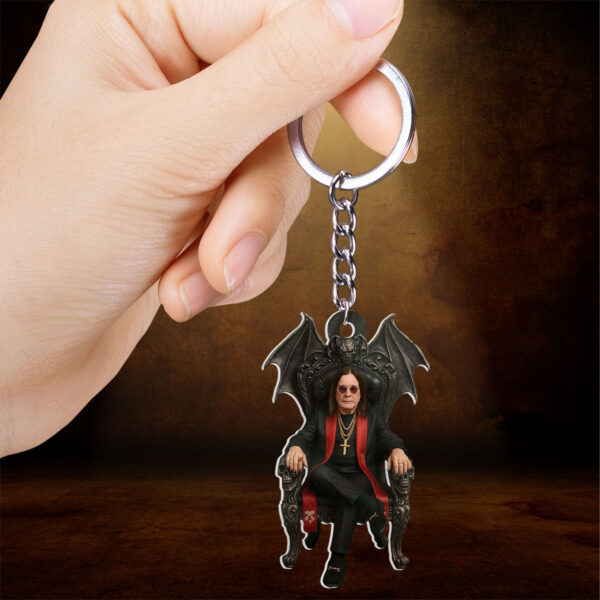 Black Sabbath x Ozzy Osbourne Custom Shape 2-sided Keychain - HOATT 12087