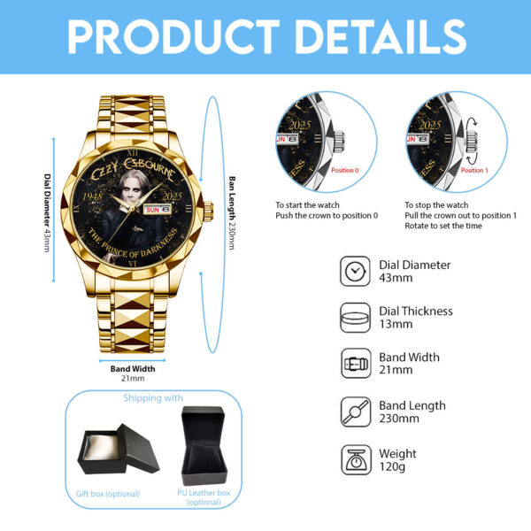 Black Sabbath x Ozzy Osbourne Alloy Luxury Quartz Watch - HOATT 11983