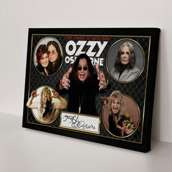 Black Sabbath x Ozzy Osbourne Rectangle Canvas With Inner Frame - HOATT 12041