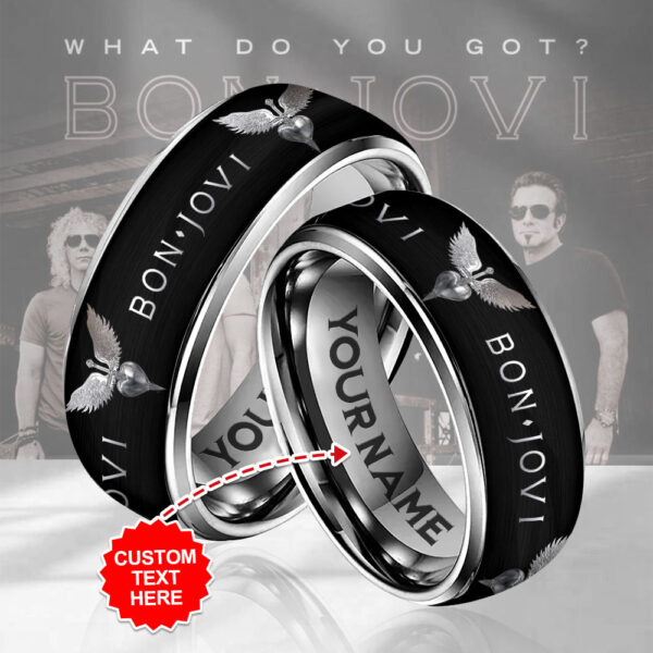 Personalized Bon Jovi Custom Alloy Ring - MAITM 12120