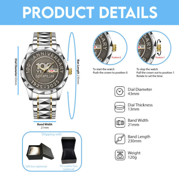 Caterpillar Alloy Luxury Quartz Watch - TANTN 14917
