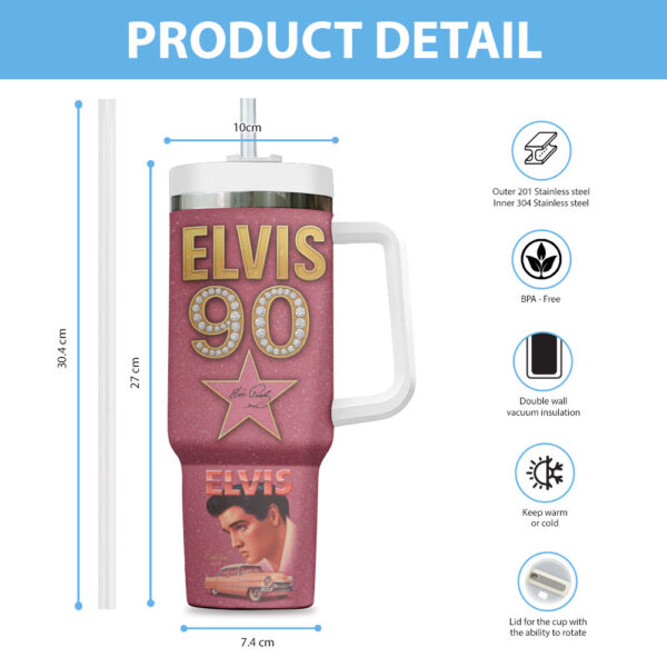 Personalized Elvis Presley 40oz Stanley Tumbler - TMTHU 002