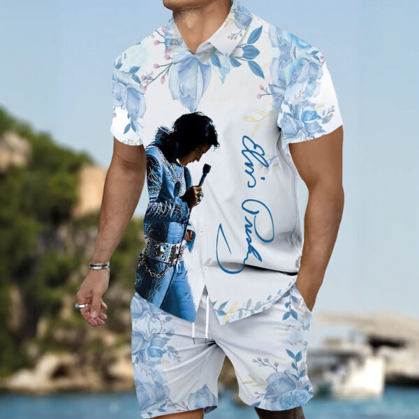 Elvis Presley 3D Hawaiian Shirt Shorts - MAITM 12102