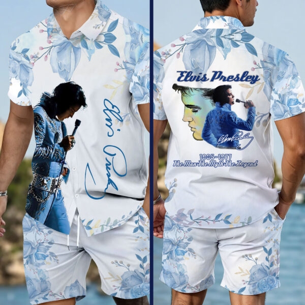 Elvis Presley 3D Hawaiian Shirt Shorts - MAITM 12102