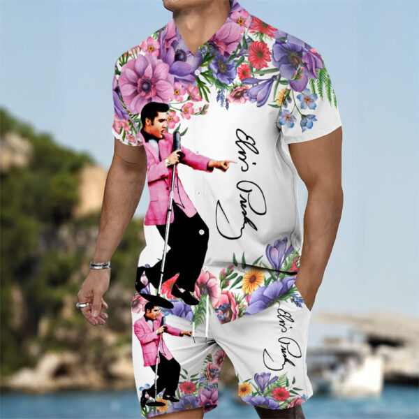 Elvis Presley 3D Hawaiian Shirt Shorts - MAITM 12125
