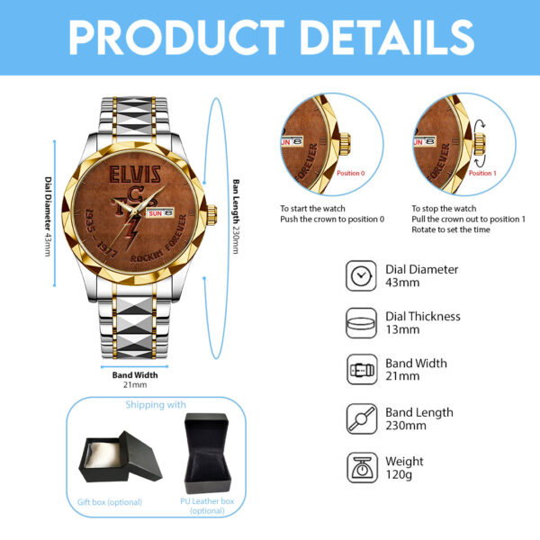 Elvis Presley Alloy Luxury Quartz Watch - HOATT 11976