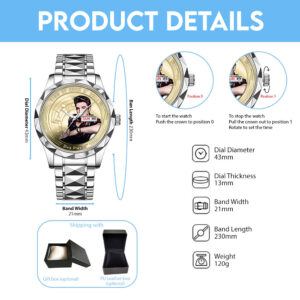 Elvis Presley Alloy Luxury Quartz Watch - MAITM 12060