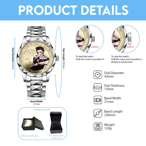Elvis Presley Alloy Luxury Quartz Watch - MAITM 12060