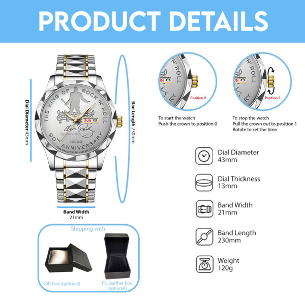 Elvis Presley Alloy Luxury Quartz Watch - TANTN 14499