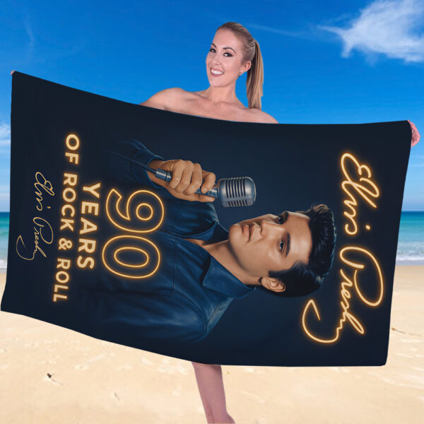 Elvis Presley Rectangle Beach Towel - TANTN 14062