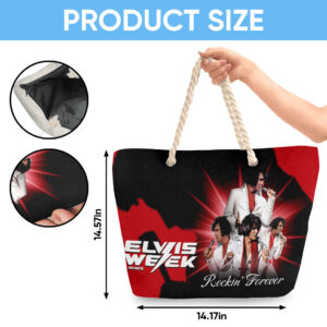 Elvis Presley Hemp Rope Tote Bag - HOATT 11691