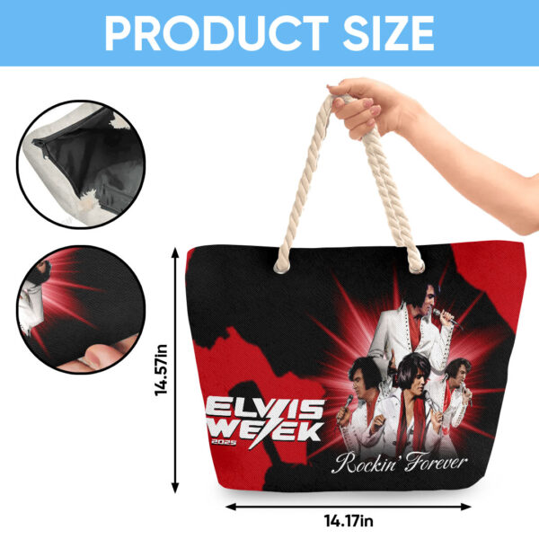 Elvis Presley Hemp Rope Tote Bag - HOATT 11691