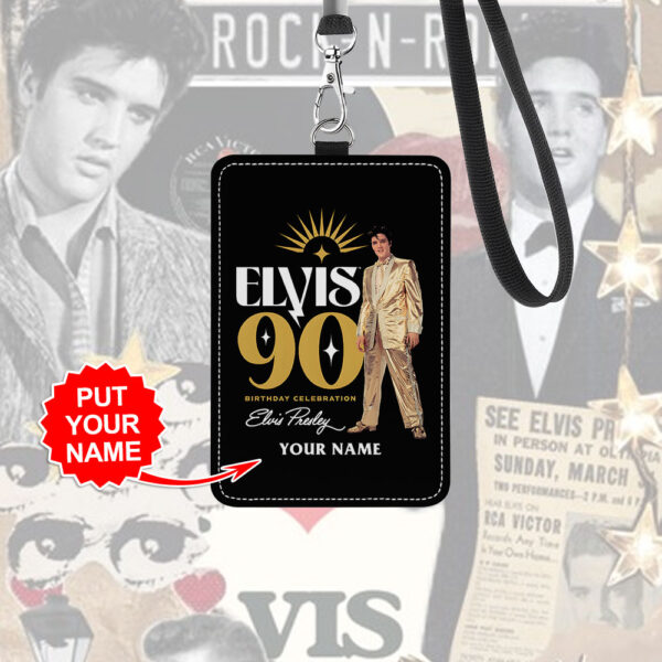 Personalized Elvis Presley ID Badge Holder - TANTN 14727
