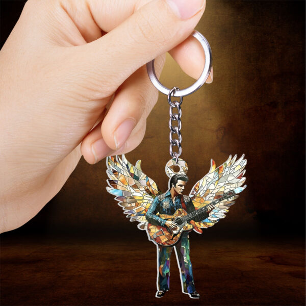 Elvis Presley Custom Shape 2-sided Keychain - GNE NEW485