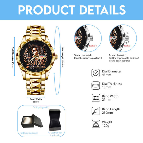 Elvis Presley Alloy Luxury Quartz Watch - HOATT 11729