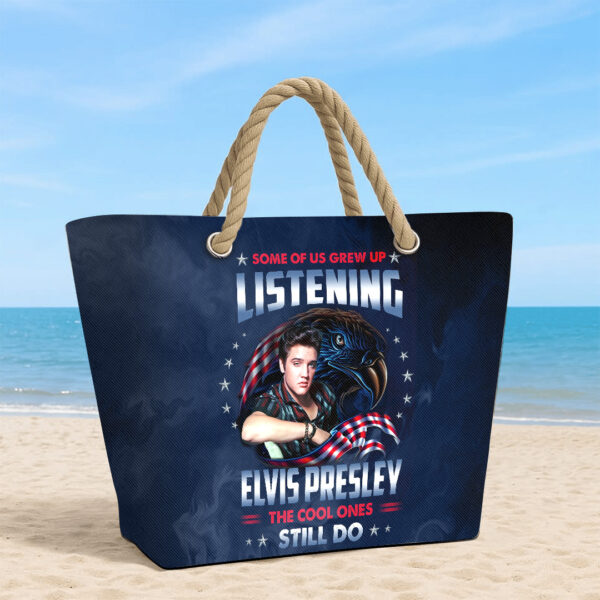 Elvis Presley Hemp Rope Tote Bag - TANTN 14294