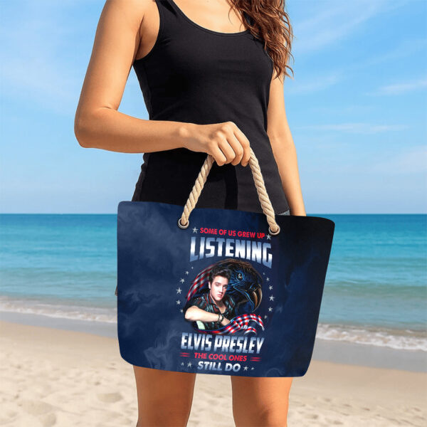 Elvis Presley Hemp Rope Tote Bag - TANTN 14294