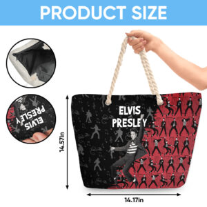 Elvis Presley Hemp Rope Tote Bag - TANTN 14313