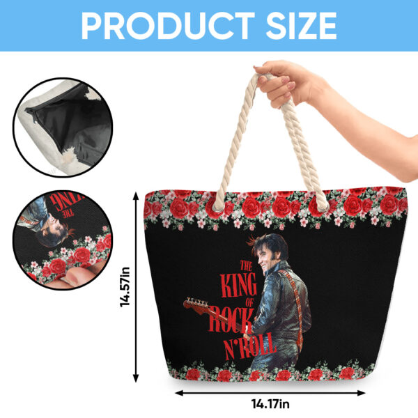 Elvis Presley Hemp Rope Tote Bag - TANTN 14314