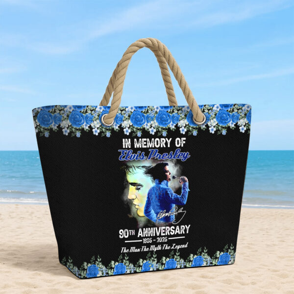 Elvis Presley Hemp Rope Tote Bag - TANTN 14315