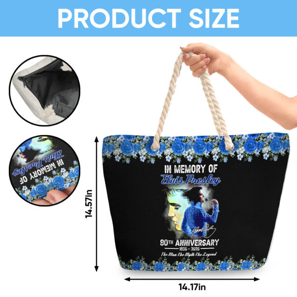 Elvis Presley Hemp Rope Tote Bag - TANTN 14315
