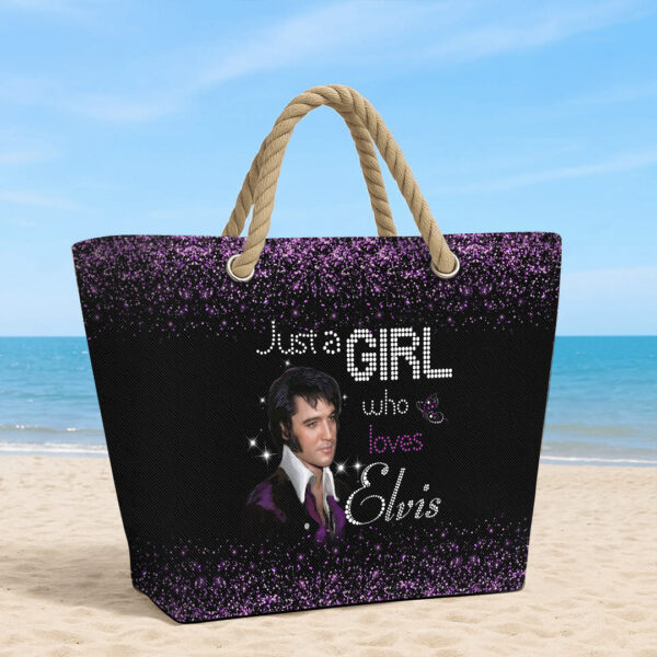 Elvis Presley Hemp Rope Tote Bag - HOATT 11714