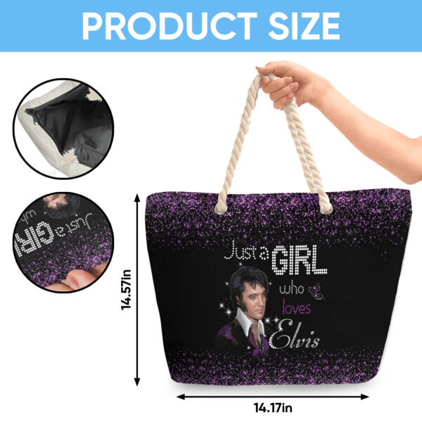Elvis Presley Hemp Rope Tote Bag - HOATT 11714