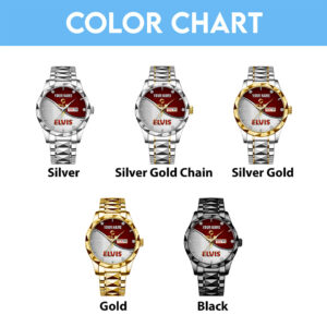 Personalized Elvis Presley Alloy Luxury Quartz Watch - HOATT 11973