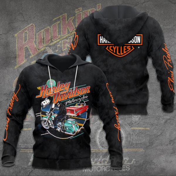 Elvis Presley x Harley Davidson 3D Apparel - TANTN 14272