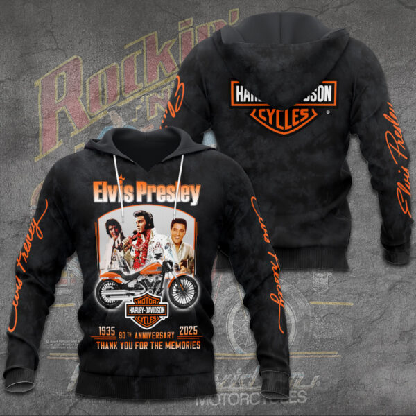 Elvis Presley x Harley Davidson 3D Apparel - TANTN 14273