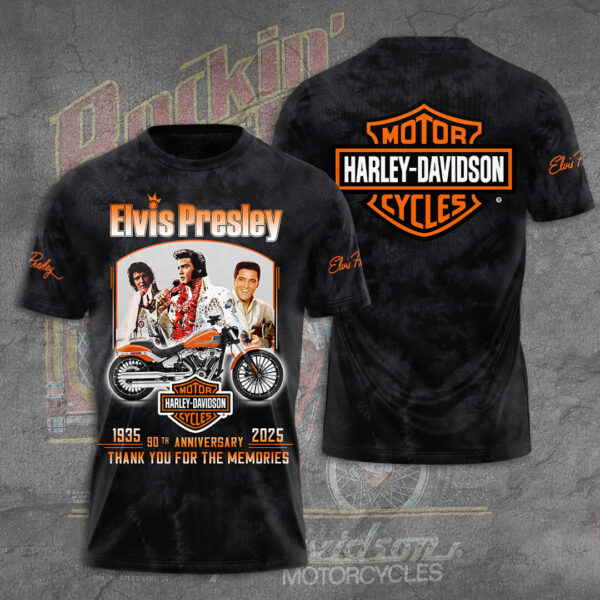 Elvis Presley x Harley Davidson 3D Apparel - TANTN 14273