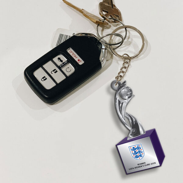 England Lionesses Custom Shape 2-sided Keychain - MAITM 12355