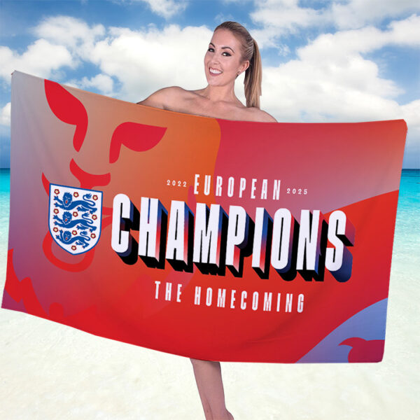 England Lionesses Rectangle Beach Towel - TANTN 14843