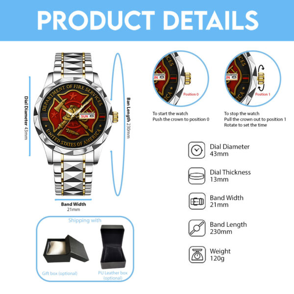 Firefighter Alloy Luxury Quartz Watch - TANTN 14781