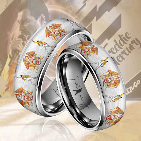 Queen Band x Freddie Mercury Custom Alloy Ring - MAITM 11969