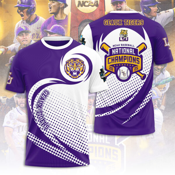 LSU Tigers Baseball 3D Apparel - GNE NEW517