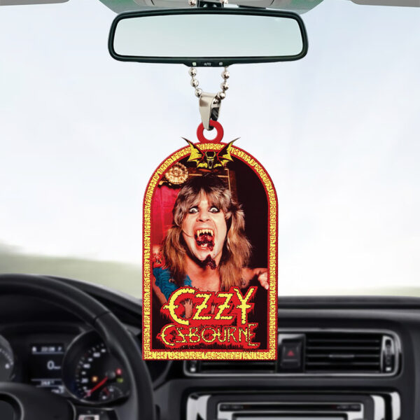 Ozzy Osbourne Custom shape 2-sided Acrylic Car Ornament - GNE NEW548