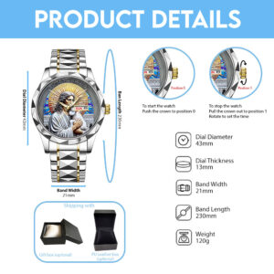 God Is Good Alloy Luxury Quartz Watch - TANTN 14668