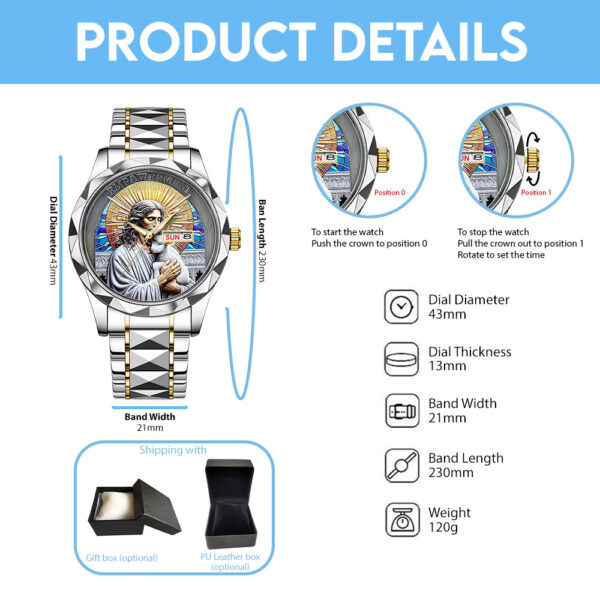 God Is Good Alloy Luxury Quartz Watch - TANTN 14668